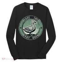 Save The Gray Duck Tall Long Sleeve Shirt thumb 0