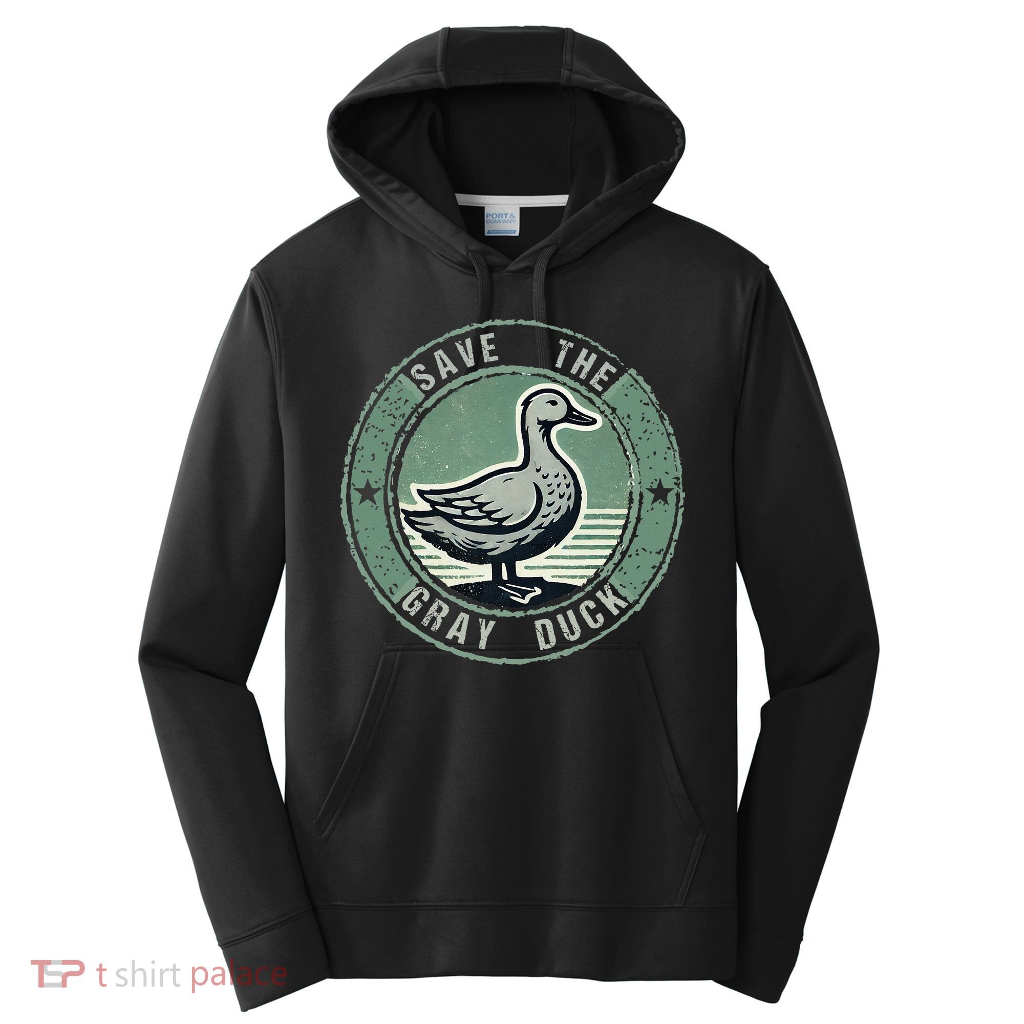 Save The Gray Duck Performance Fleece Hoodie