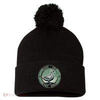 Save The Gray Duck Pom Pom 12in Knit Beanie thumb 0