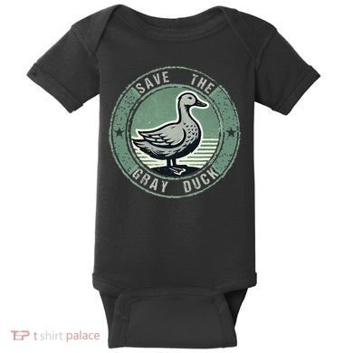 Save The Gray Duck Baby Bodysuit