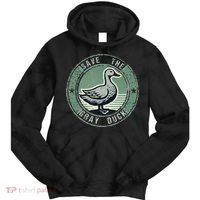 Save The Gray Duck Tie Dye Hoodie thumb 0