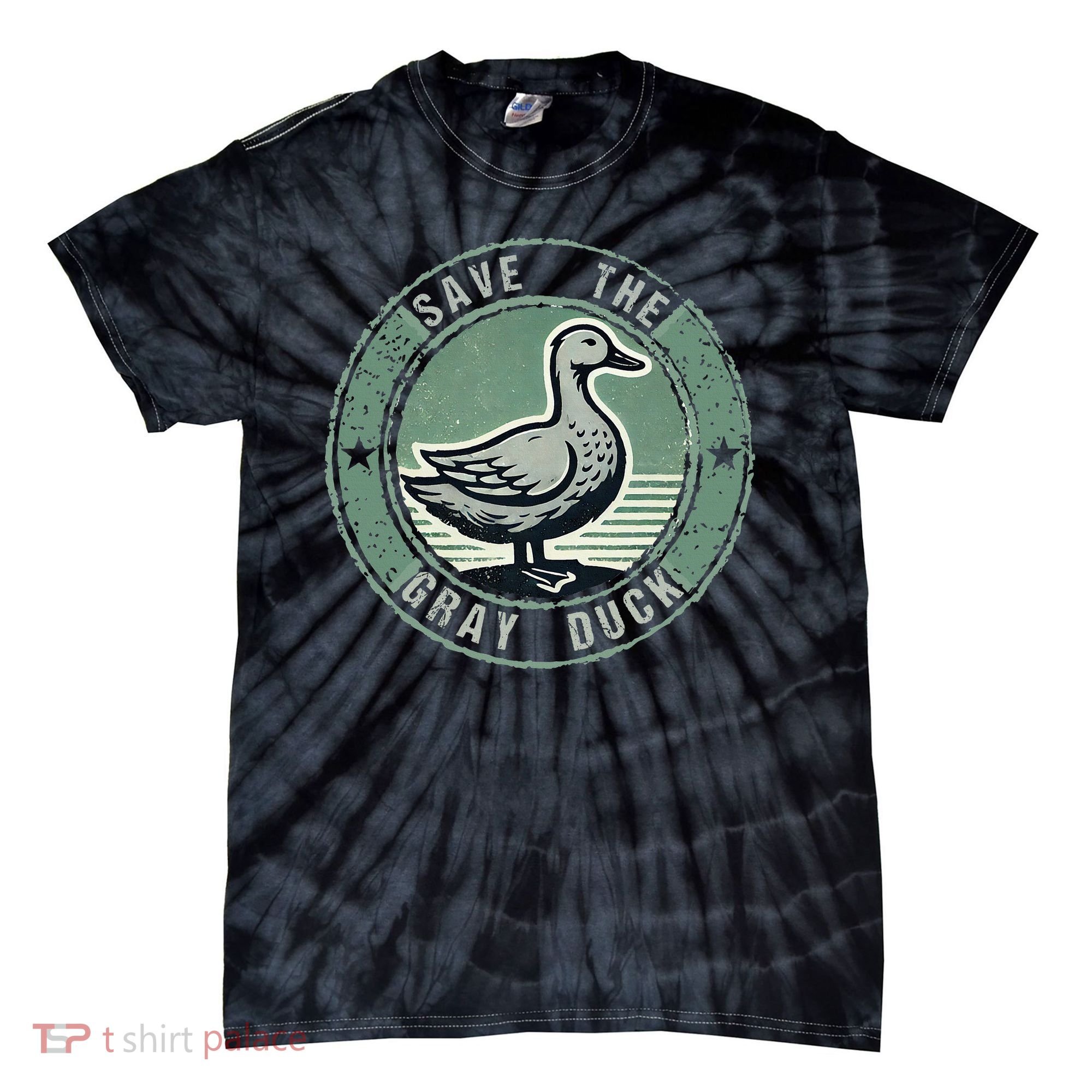 Save The Gray Duck Tie-Dye T-Shirt