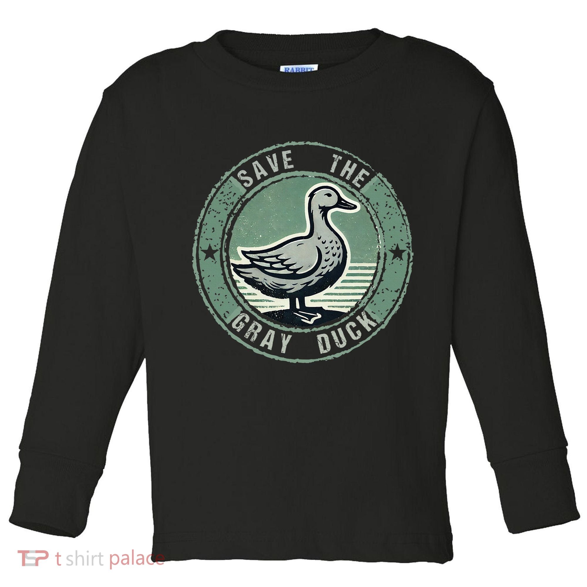 Save The Gray Duck Toddler Long Sleeve Shirt