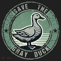 Save The Gray Duck Golf Towel thumb 3