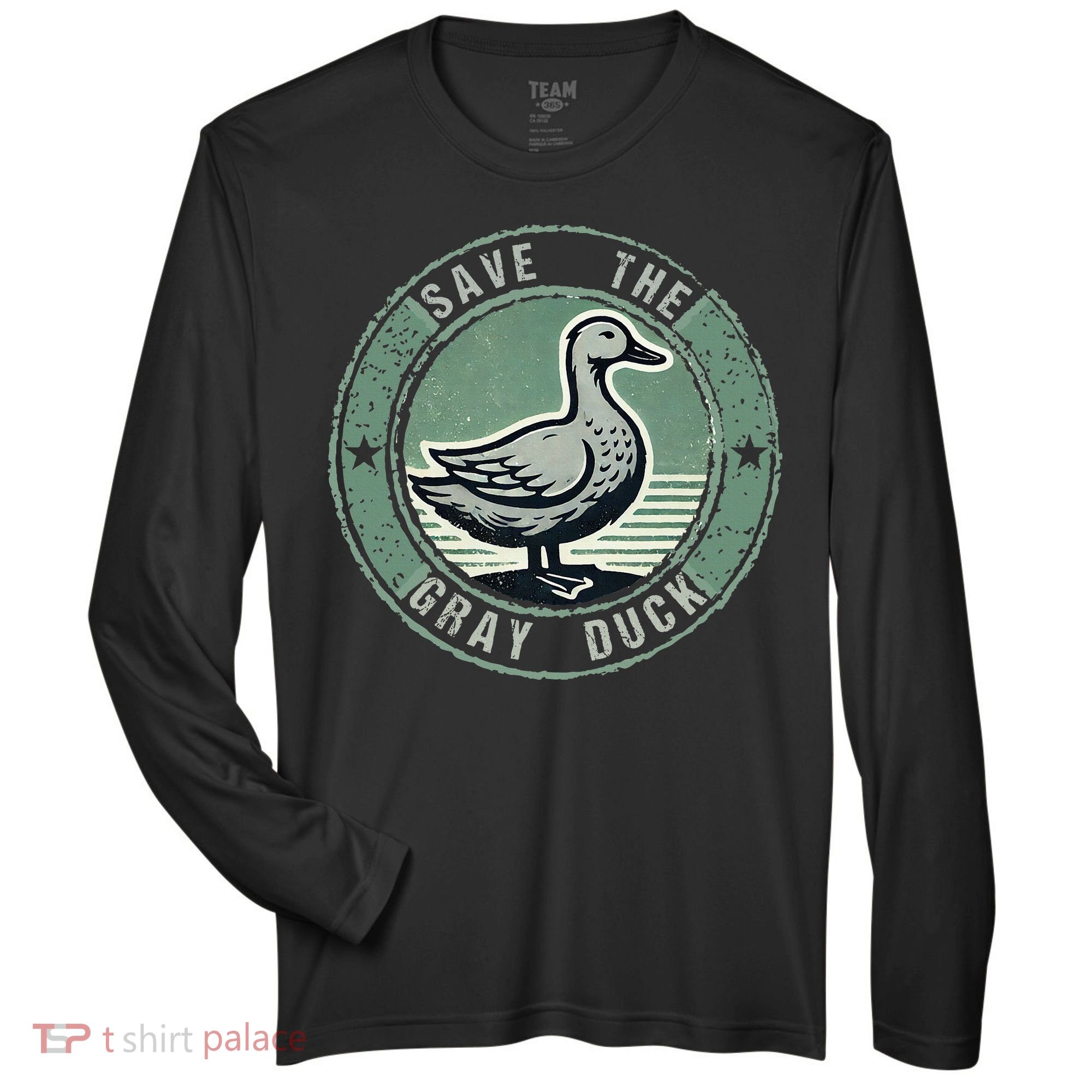 Save The Gray Duck Zone Performance Long-Sleeve T-Shirt