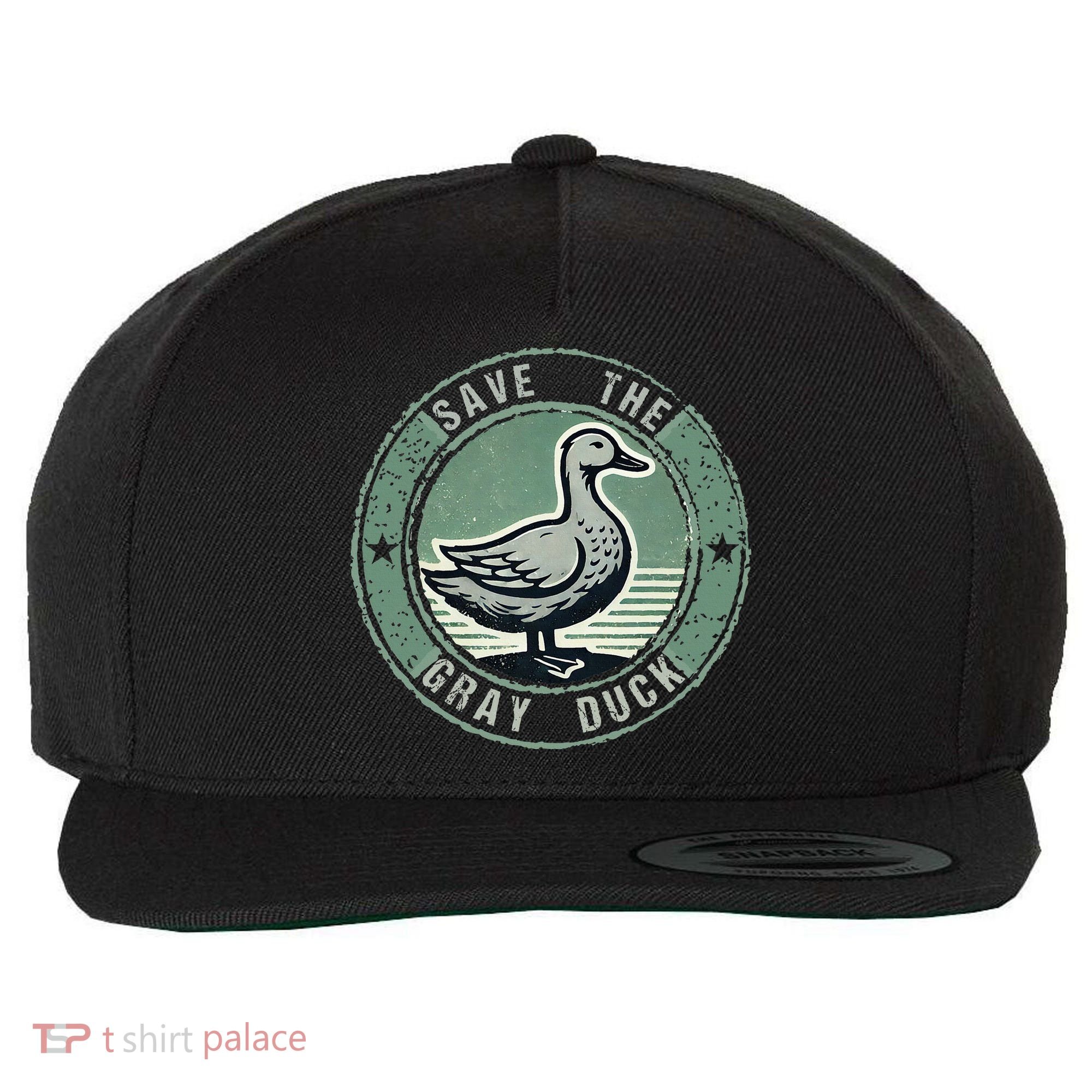 Save The Gray Duck Wool Snapback Cap