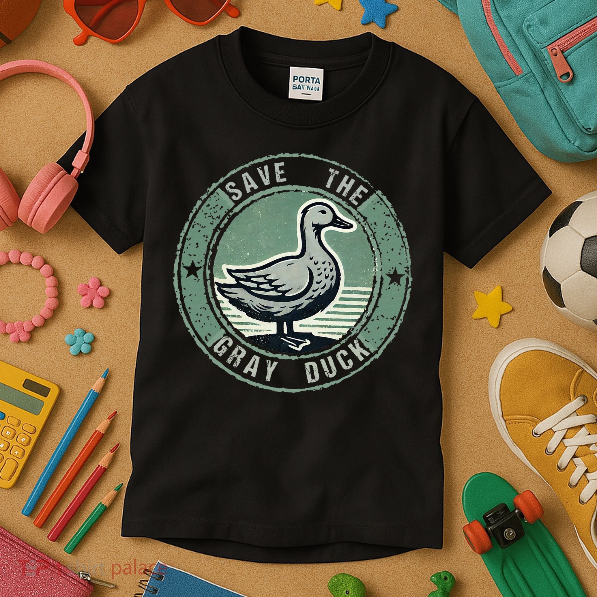 Save The Gray Duck Kids T-Shirt