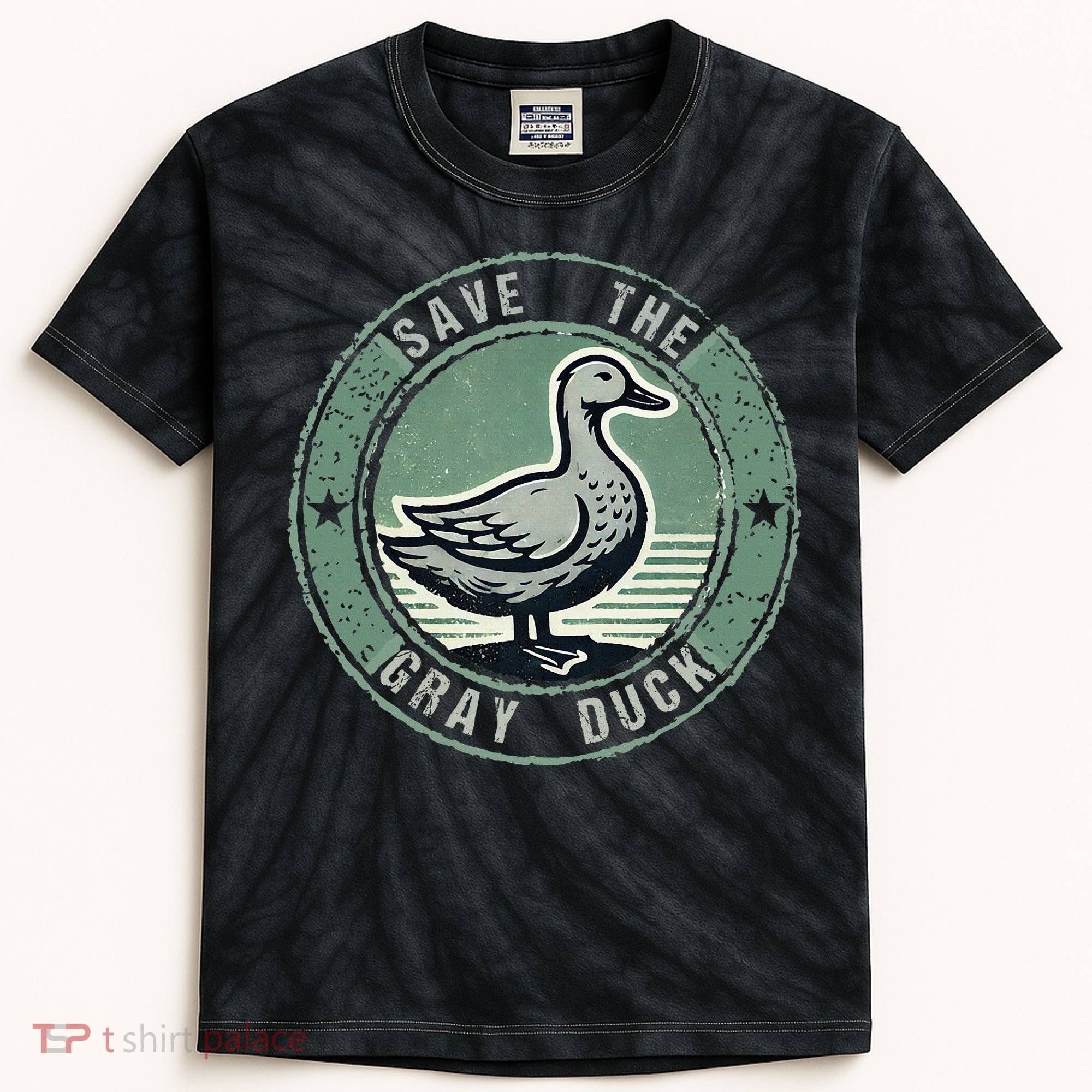 Save The Gray Duck Kids Tie-Dye T-Shirt