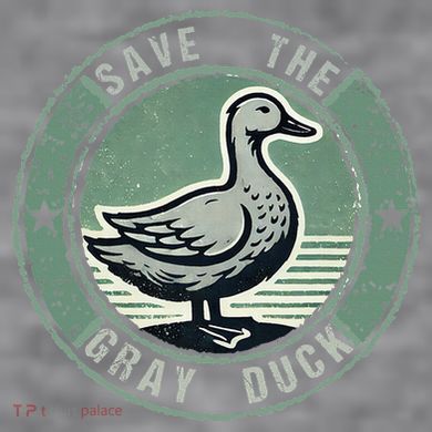 Save The Gray Duck Women's Racerback Cropped Tank