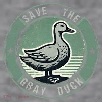Save The Gray Duck Women's Racerback Cropped Tank thumb 2