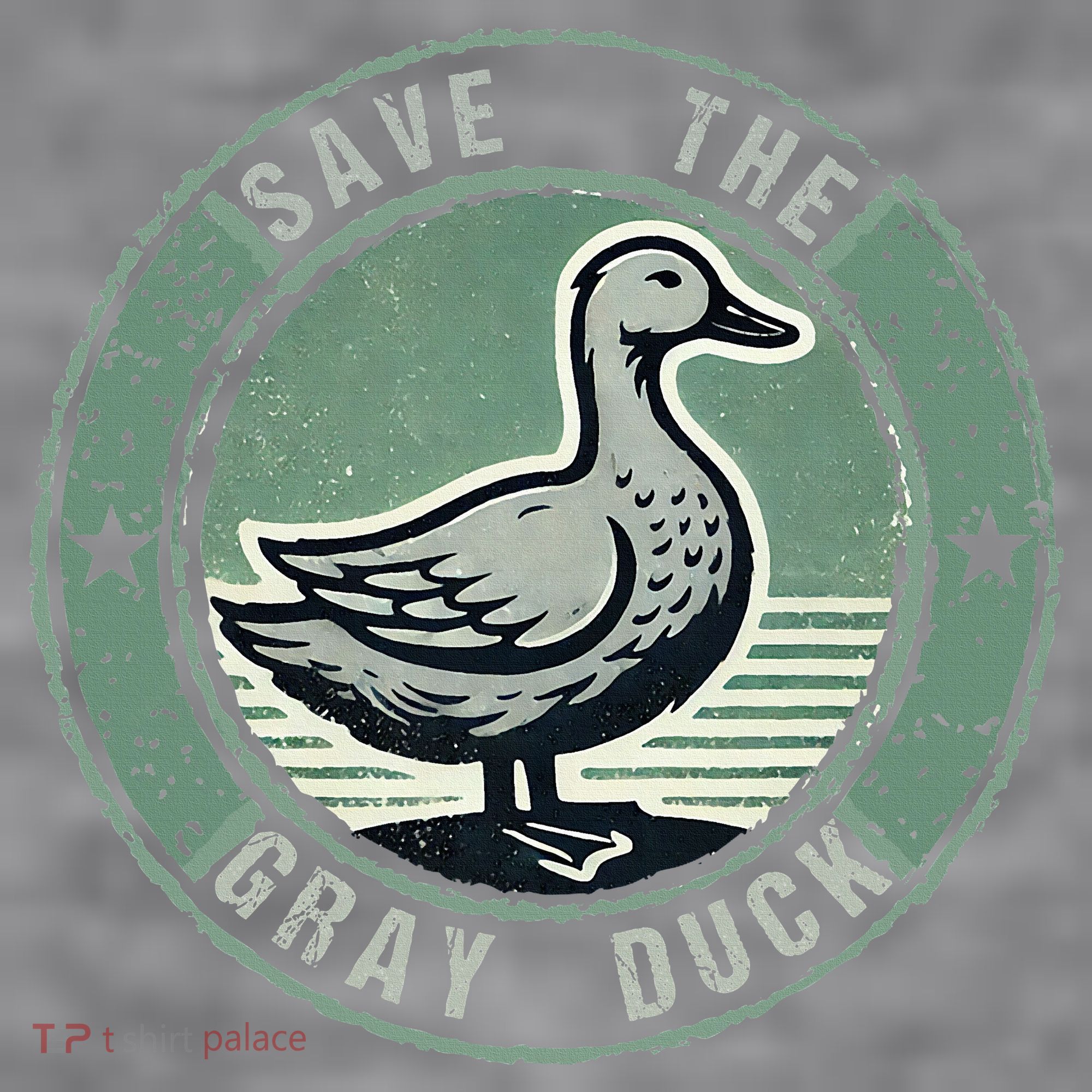 Save The Gray Duck Women's Racerback Cropped Tank