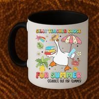 Silly Teacher Goose On The Loose Summer Coffee Mug thumb 2