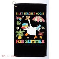 Silly Teacher Goose On The Loose Summer Golf Towel thumb 0