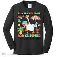 Silly Teacher Goose On The Loose Summer Kids Long Sleeve Shirt thumb 0
