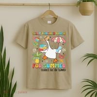 Silly Teacher Goose On The Loose Summer T-Shirt thumb 2
