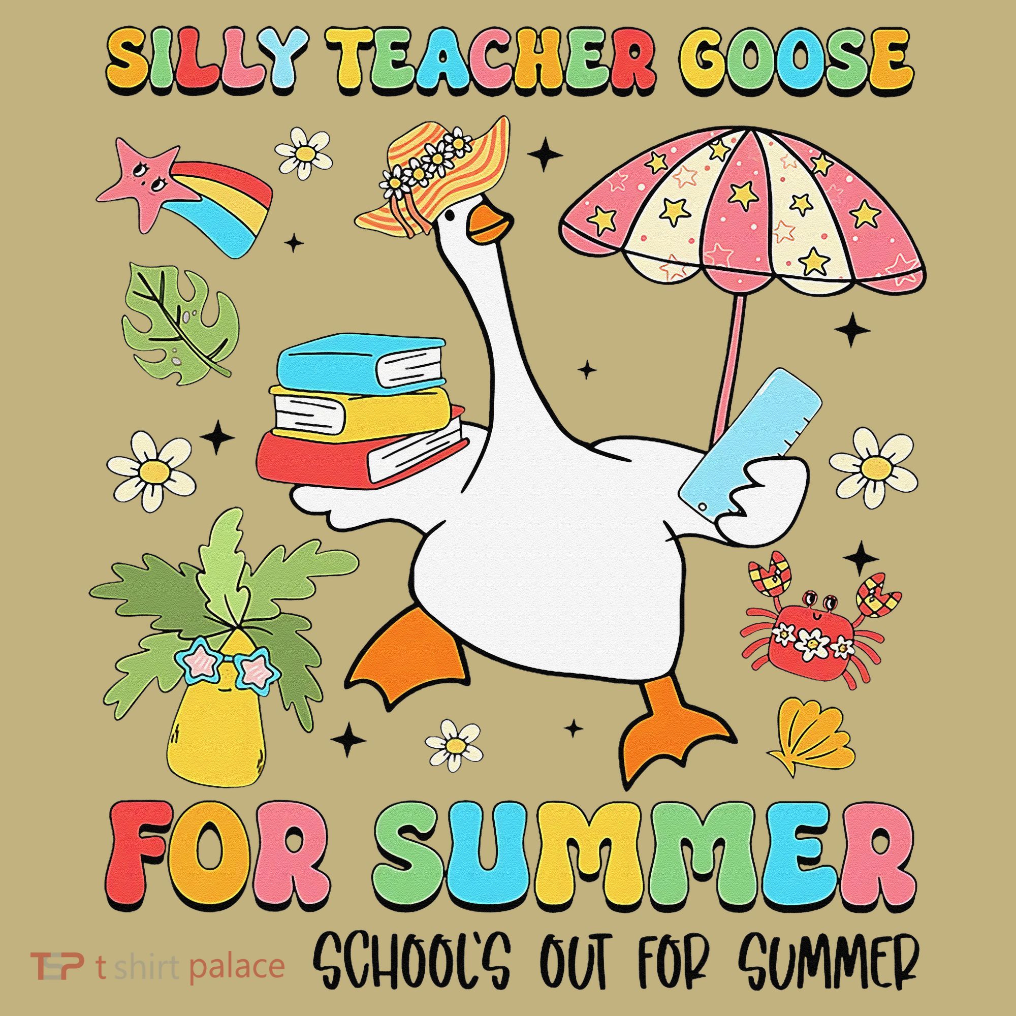 Silly Teacher Goose On The Loose Summer Mousepad