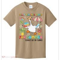 Silly Teacher Goose On The Loose Summer Kids T-Shirt thumb 0