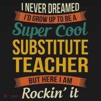 Substitute Teacher Gifts Funny Appreciation Mousepad thumb 1