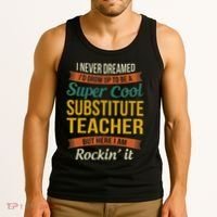 Substitute Teacher Gifts Funny Appreciation Tank Top thumb 3