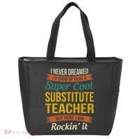 Substitute Teacher Gifts Funny Appreciation Tote Bag thumb 0