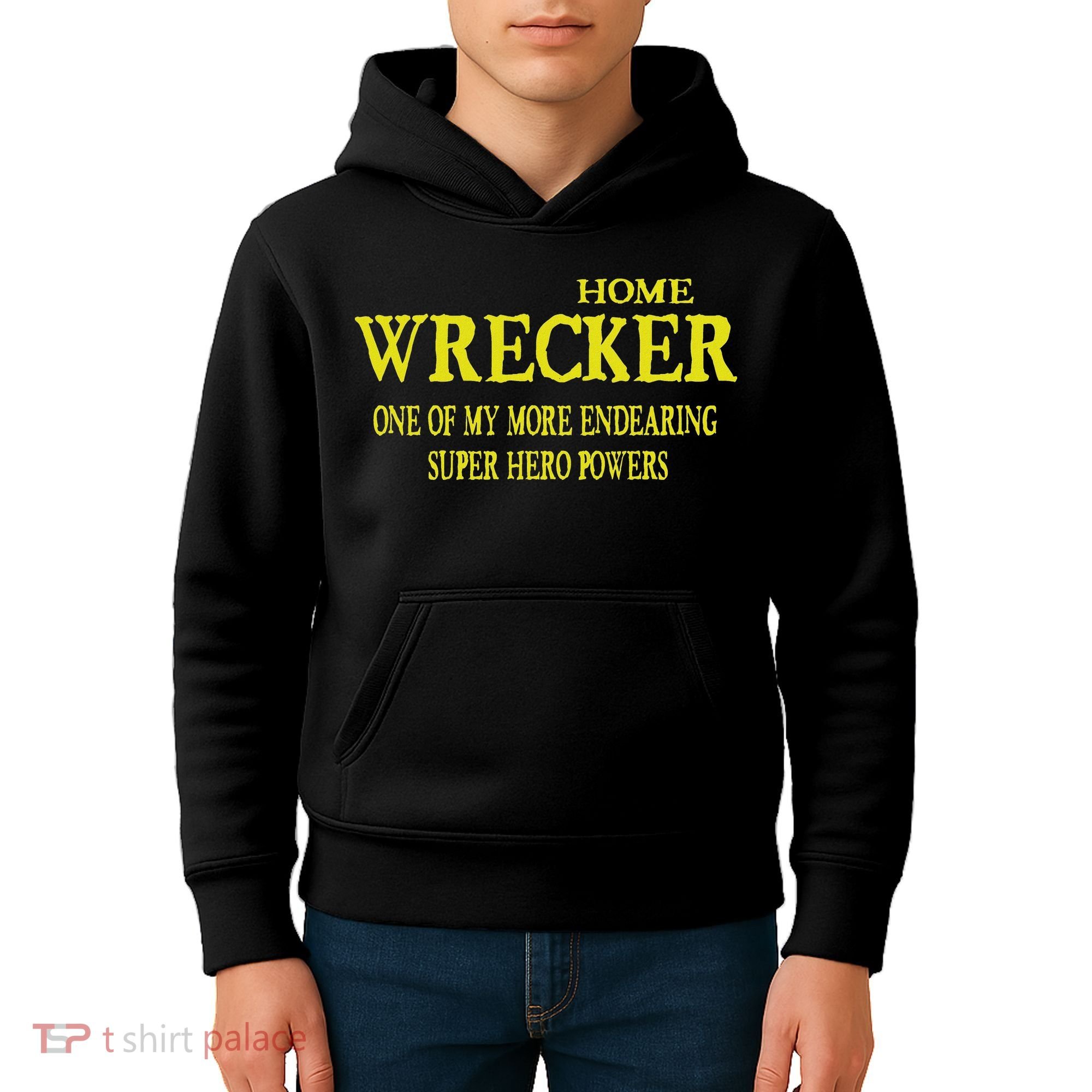 Sarcastic T Home Wrecker Power Kids Hoodie