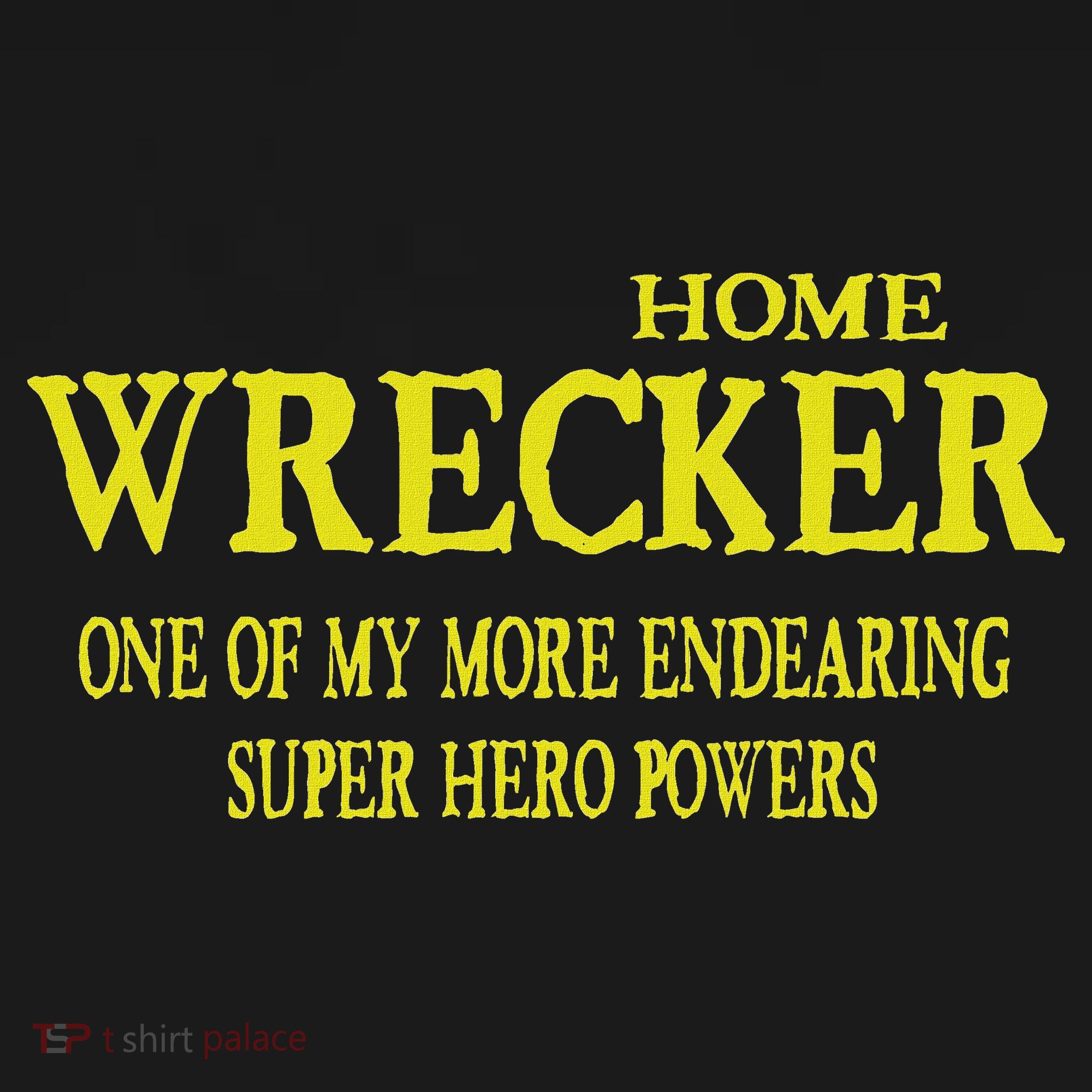 Sarcastic T Home Wrecker Power Kids Hoodie