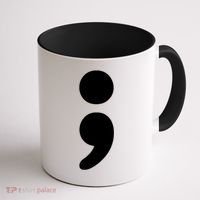 Semicolon Tal Health Matters Awareness Month Gift Coffee Mug thumb 1