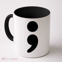 Semicolon Tal Health Matters Awareness Month Gift Coffee Mug thumb 0