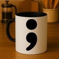 Semicolon Tal Health Matters Awareness Month Gift Coffee Mug thumb 4