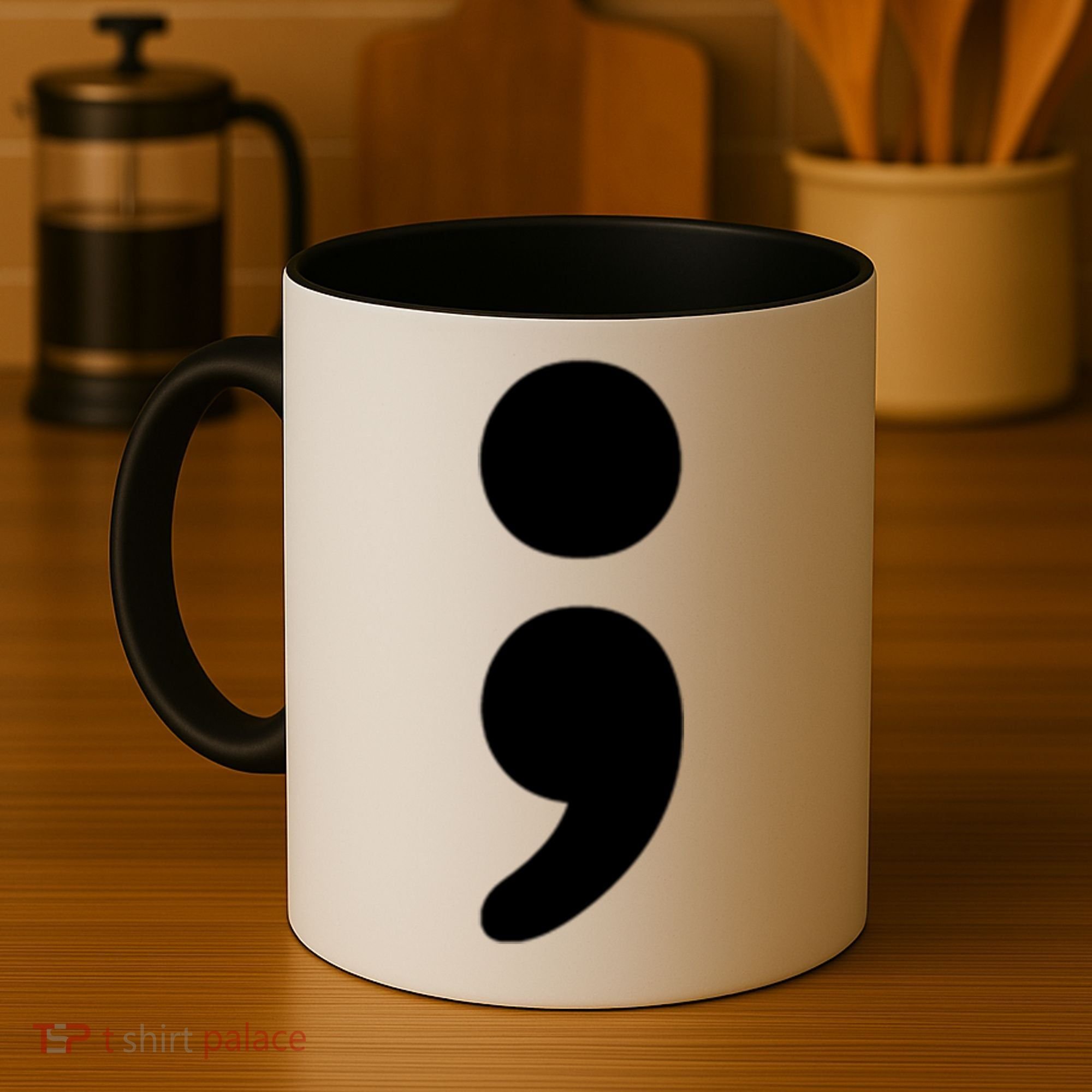 Semicolon Tal Health Matters Awareness Month Gift Coffee Mug