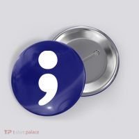 Semicolon Tal Health Matters Awareness Month Gift Button thumb 0