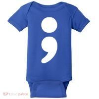 Semicolon Tal Health Matters Awareness Month Gift Baby Bodysuit thumb 0