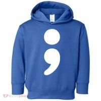 Semicolon Tal Health Matters Awareness Month Gift Toddler Hoodie thumb 0