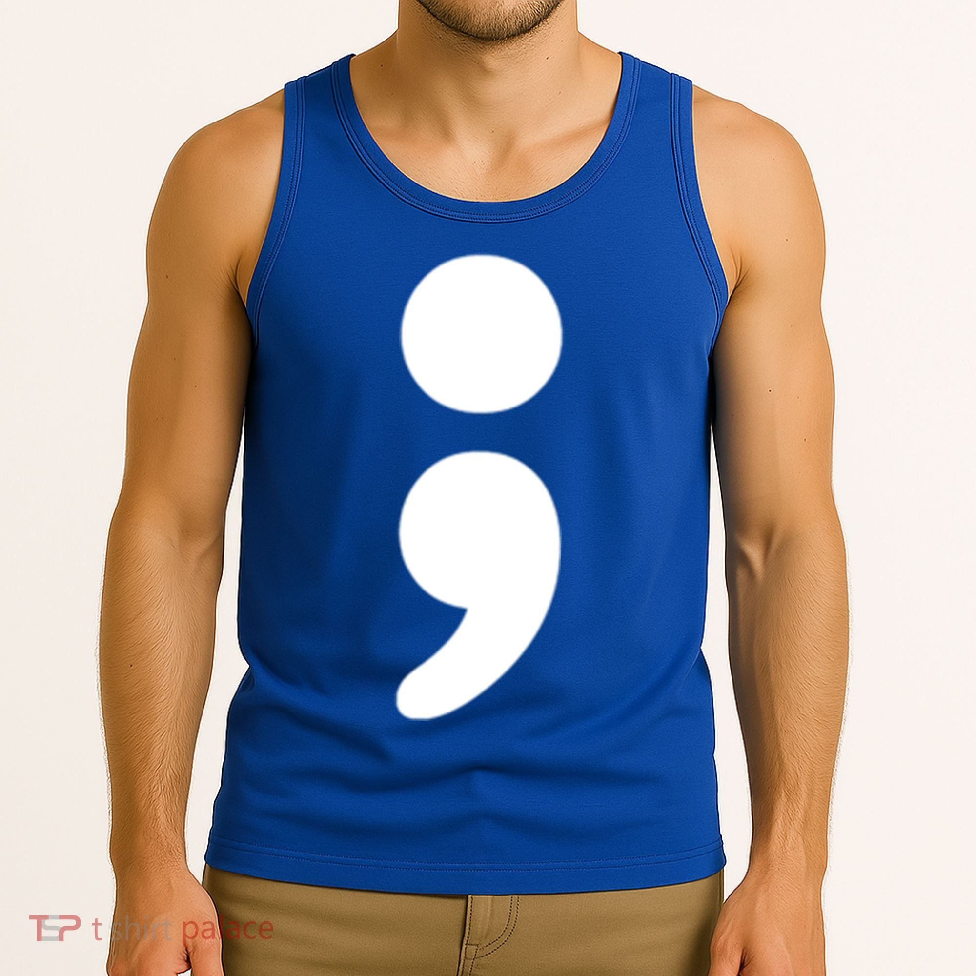 Semicolon Tal Health Matters Awareness Month Gift Tank Top