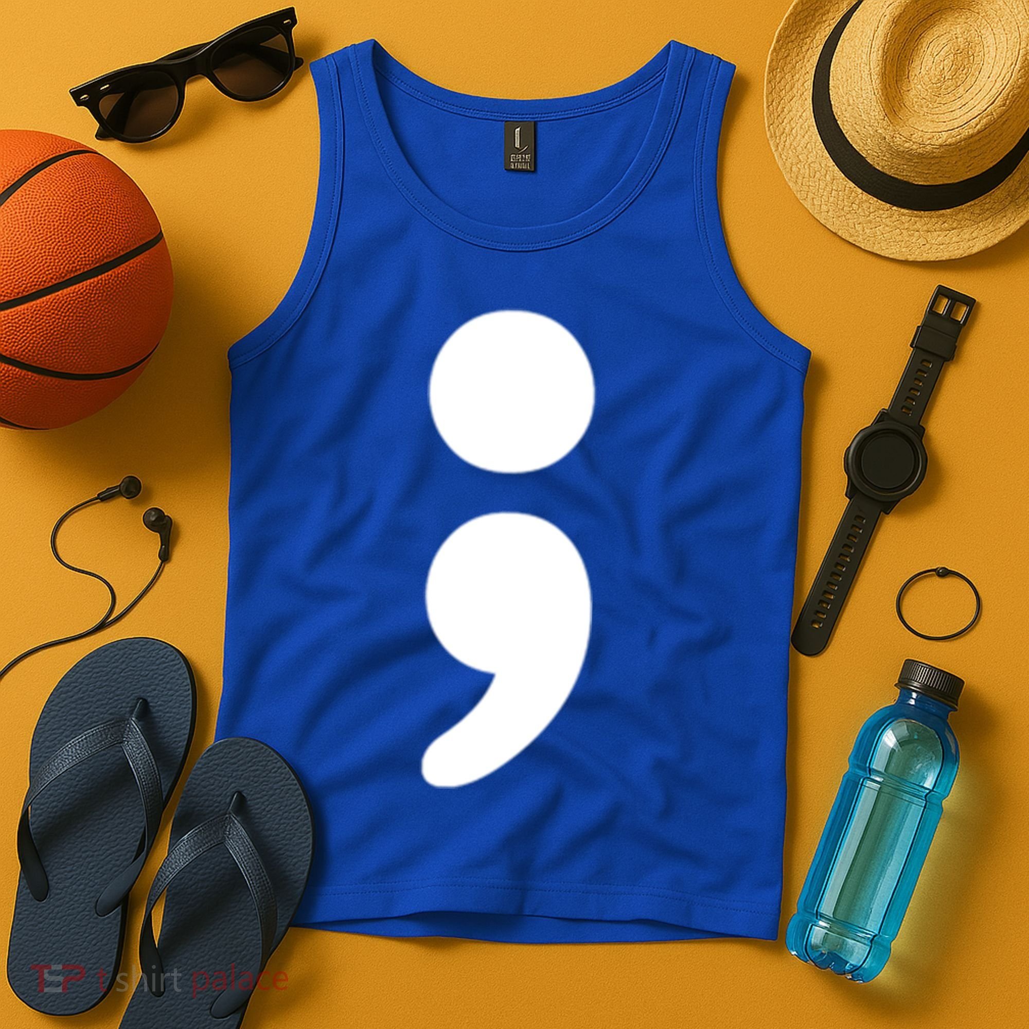 Semicolon Tal Health Matters Awareness Month Gift Tank Top
