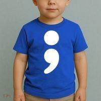 Semicolon Tal Health Matters Awareness Month Gift Toddler T-Shirt thumb 2