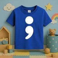 Semicolon Tal Health Matters Awareness Month Gift Toddler T-Shirt thumb 3