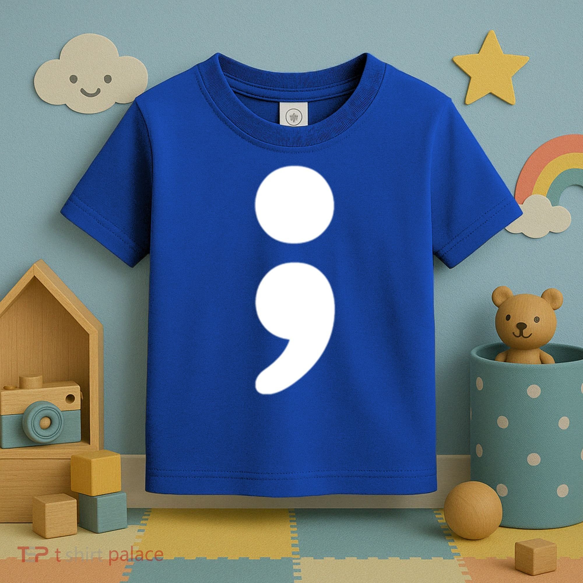 Semicolon Tal Health Matters Awareness Month Gift Toddler T-Shirt