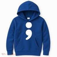 Semicolon Tal Health Matters Awareness Month Gift Kids Hoodie thumb 0