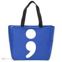 Semicolon Tal Health Matters Awareness Month Gift Tote Bag thumb 0