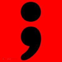Semicolon Tal Health Matters Awareness Month Gift Santa Hat thumb 1