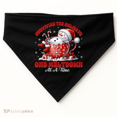 Surviving The Holidays One Meltdown USA-Made Doggie Bandana