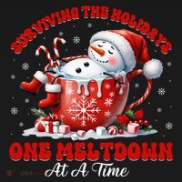 Surviving The Holidays One Meltdown Pajama Set thumb 2