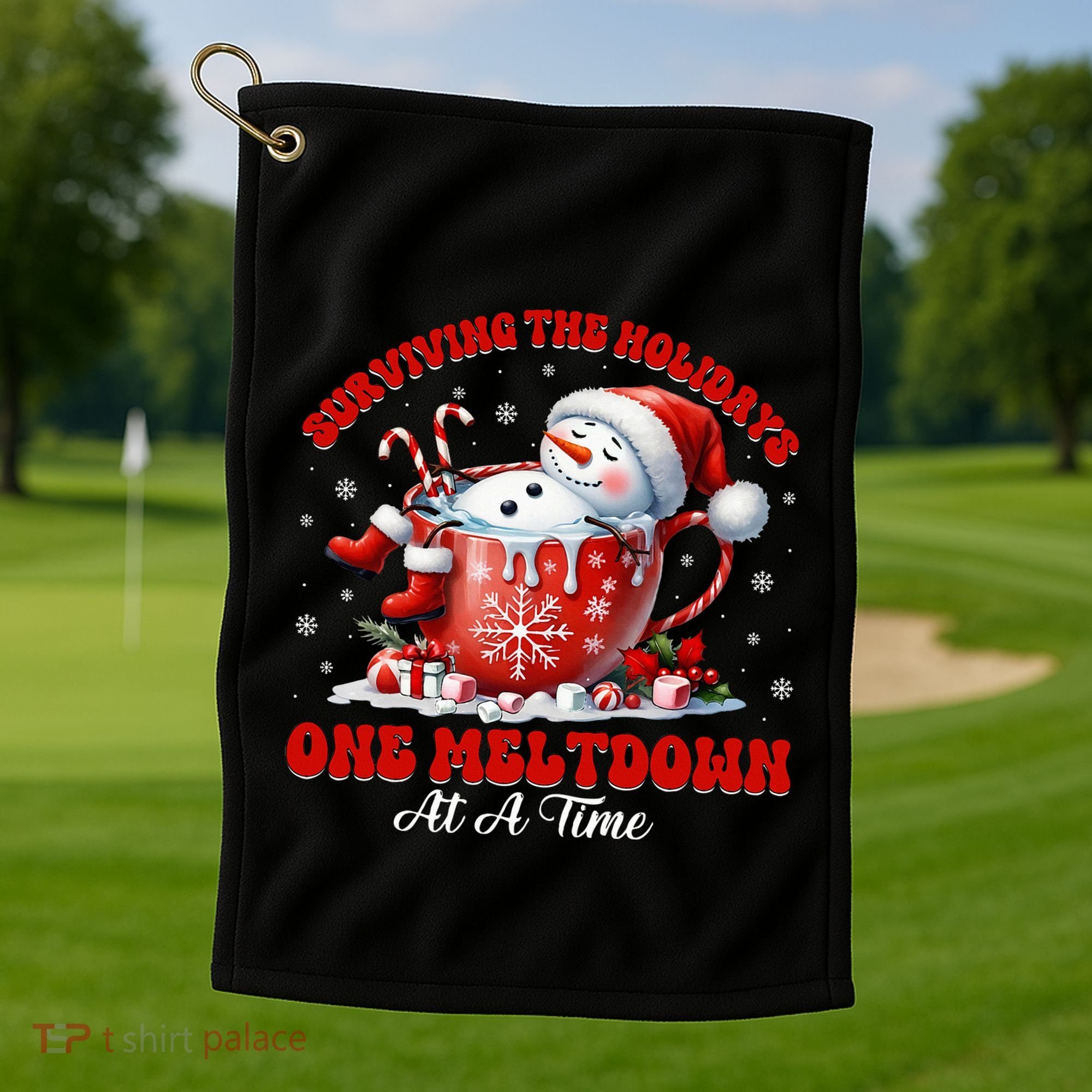 Surviving The Holidays One Meltdown Golf Towel