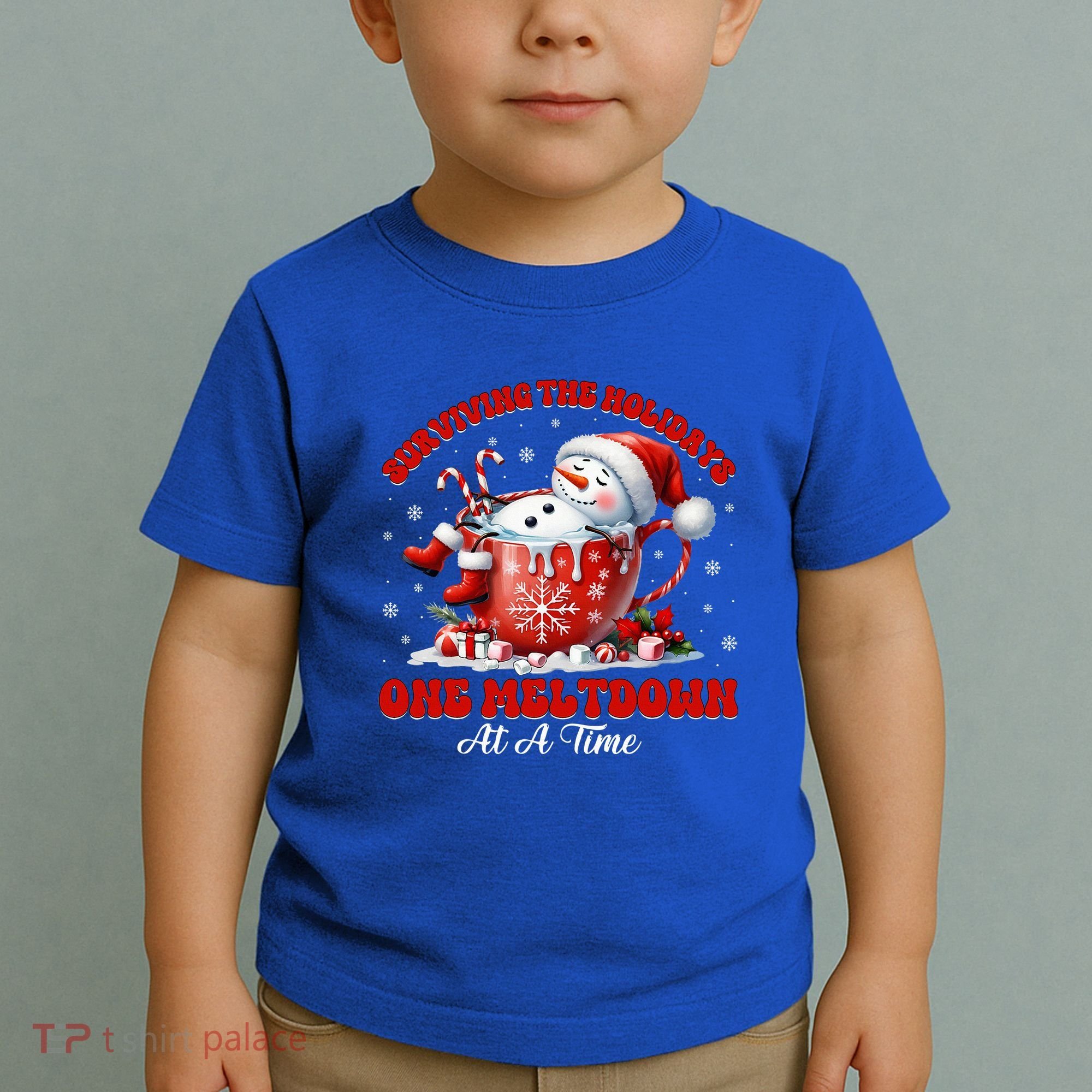 Surviving The Holidays One Meltdown Toddler T-Shirt