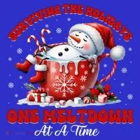 Surviving The Holidays One Meltdown Women's T-Shirt thumb 6