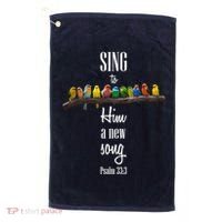 Sing To Him A New Song Psalms 33 3 Golf Towel thumb 0