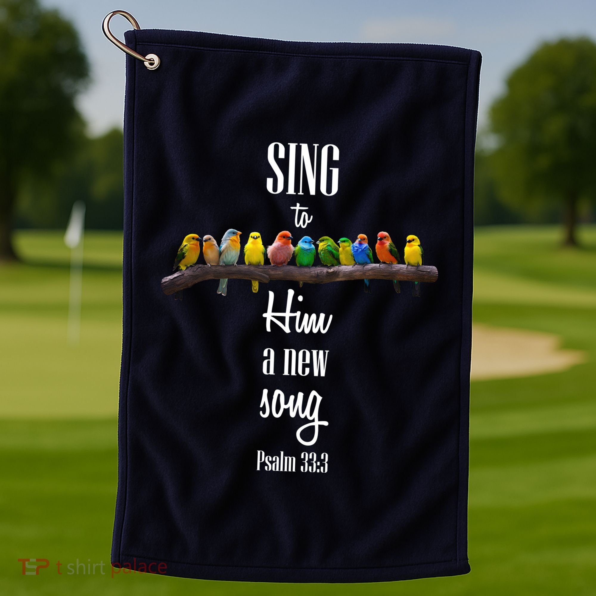 Sing To Him A New Song Psalms 33 3 Golf Towel