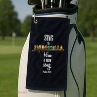 Sing To Him A New Song Psalms 33 3 Golf Towel thumb 2