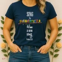 Sing To Him A New Song Psalms 33 3 Women's T-Shirt thumb 2
